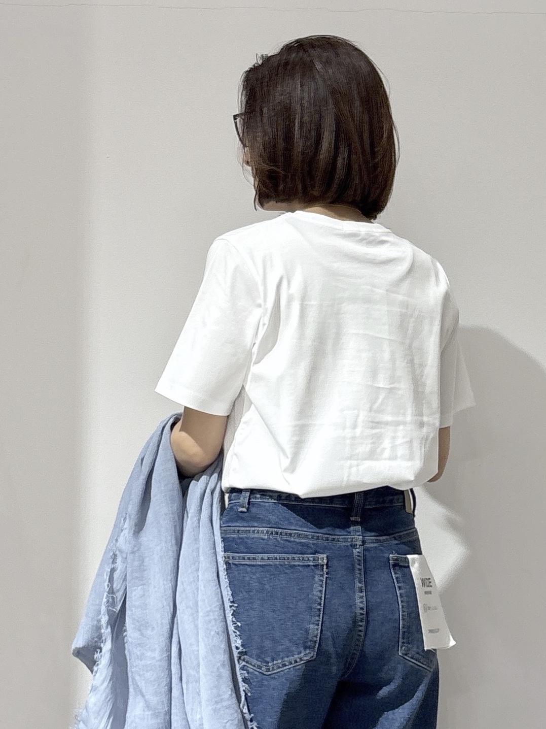 NAKAさんの「OPAQUE.CLIP｜オーガニックコットン混ベーシックTシャツ【洗濯機OK】《SS～LL》」を使ったコーディネート