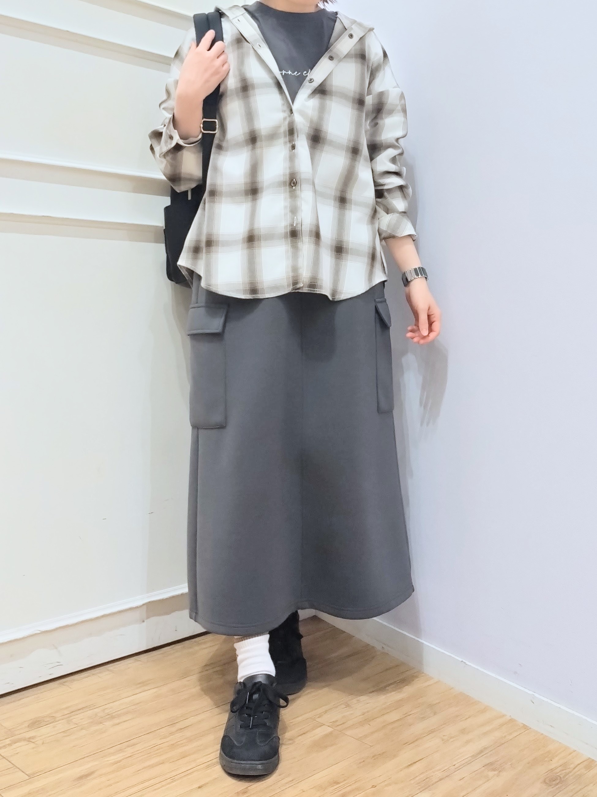 miomioさんの「SHOO･LA･RUE｜【綿100％/S-LL/プチプラ】選べる3柄 プリントアソートロンT」を使ったコーディネート