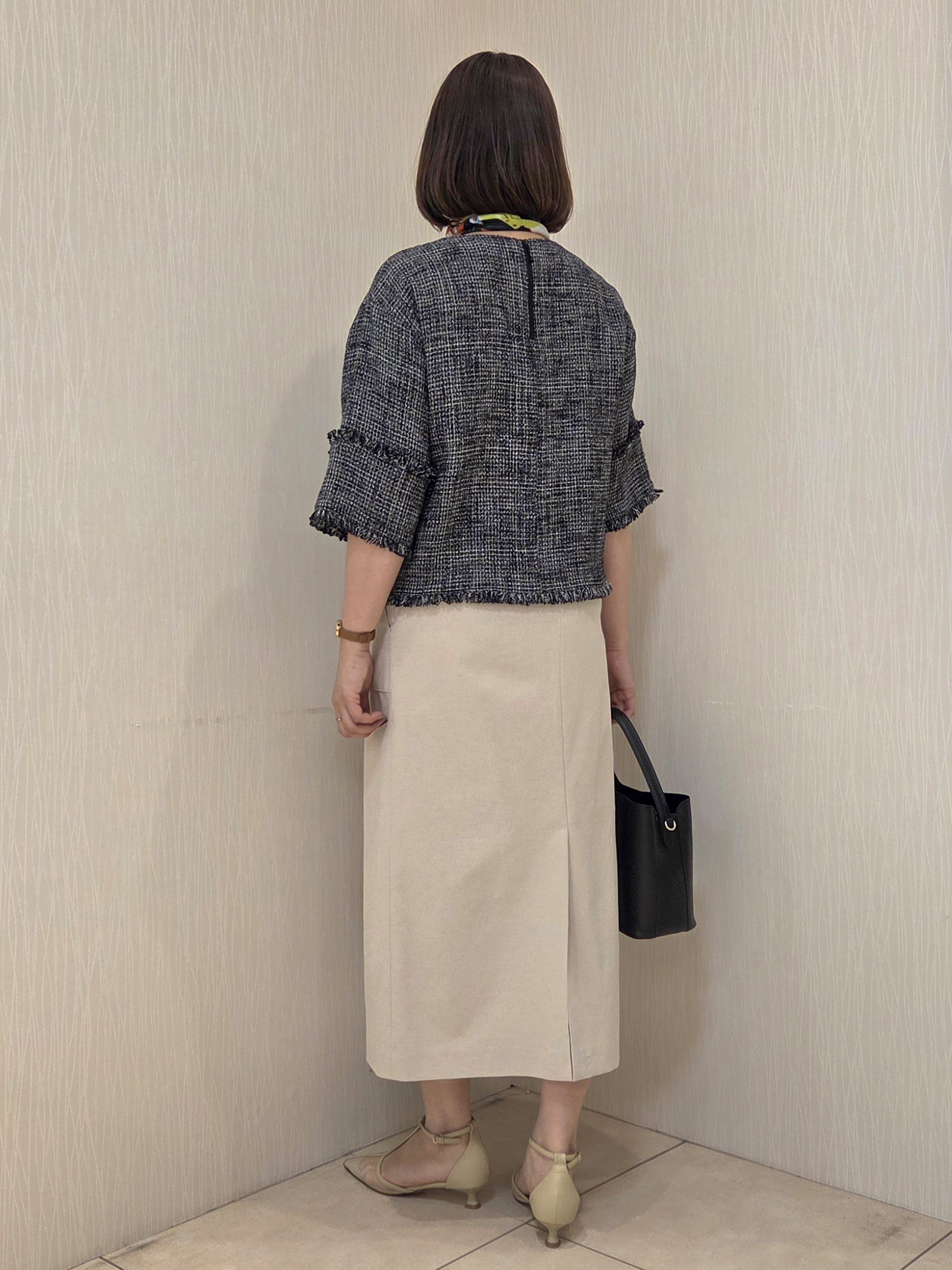 naokoさんの「UNTITLED｜◆【洗える/ストレッチ性】ダブルブレストジャケット」を使ったコーディネート