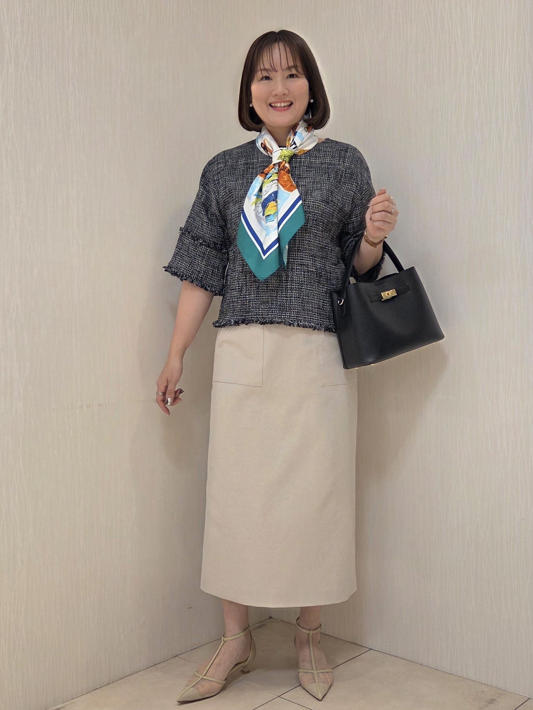 naokoさんの「UNTITLED｜◆【洗える/ストレッチ性】ダブルブレストジャケット」を使ったコーディネート