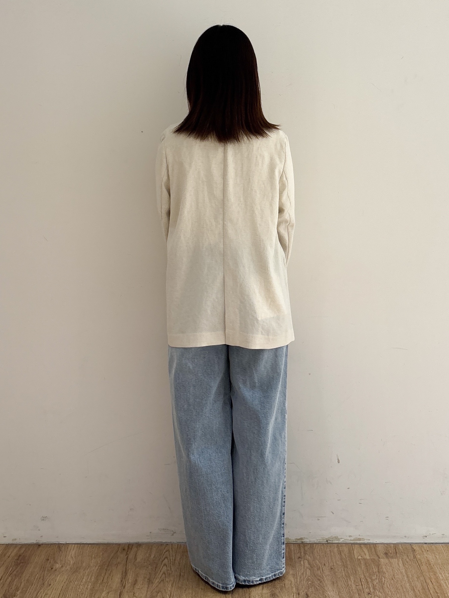 mireiさんの「OPAQUE.CLIP｜【UV／接触冷感】ダブルブレストジャケット《防シワ加工／洗える》」を使ったコーディネート