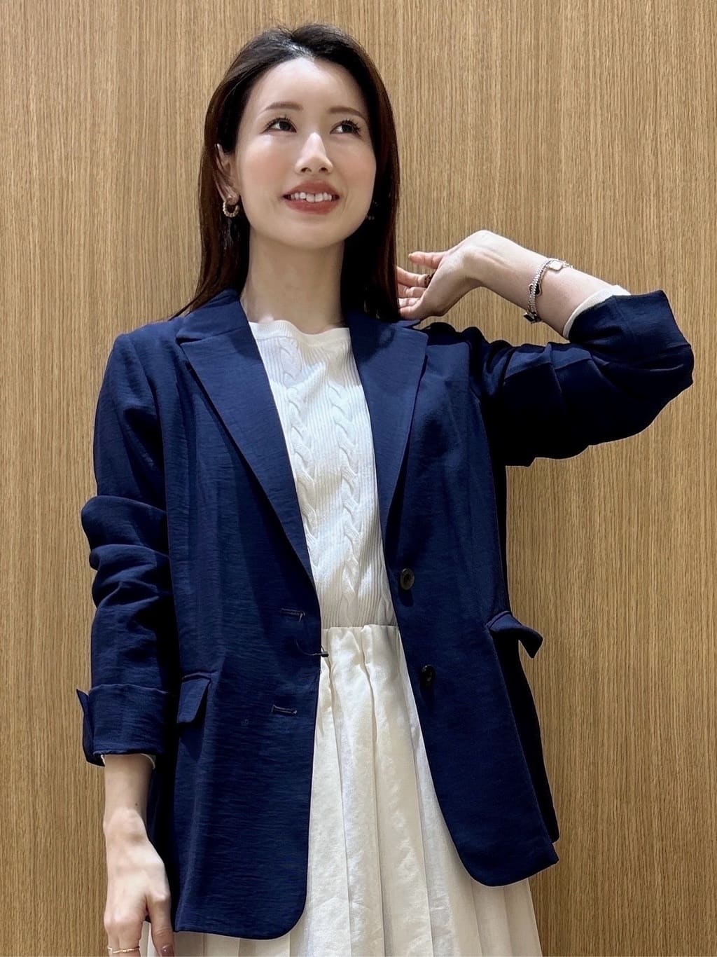 maiさんの「OPAQUE.CLIP｜シングルテーラードジャケット【洗える／裏地なし】」を使ったコーディネート