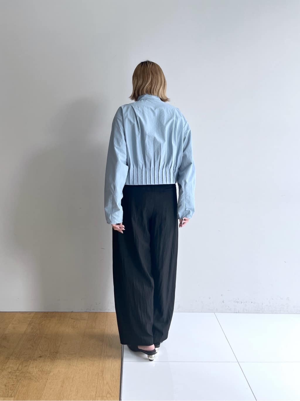 Harukaさんの「INDIVI｜ボウタイシャツブルゾン」を使ったコーディネート