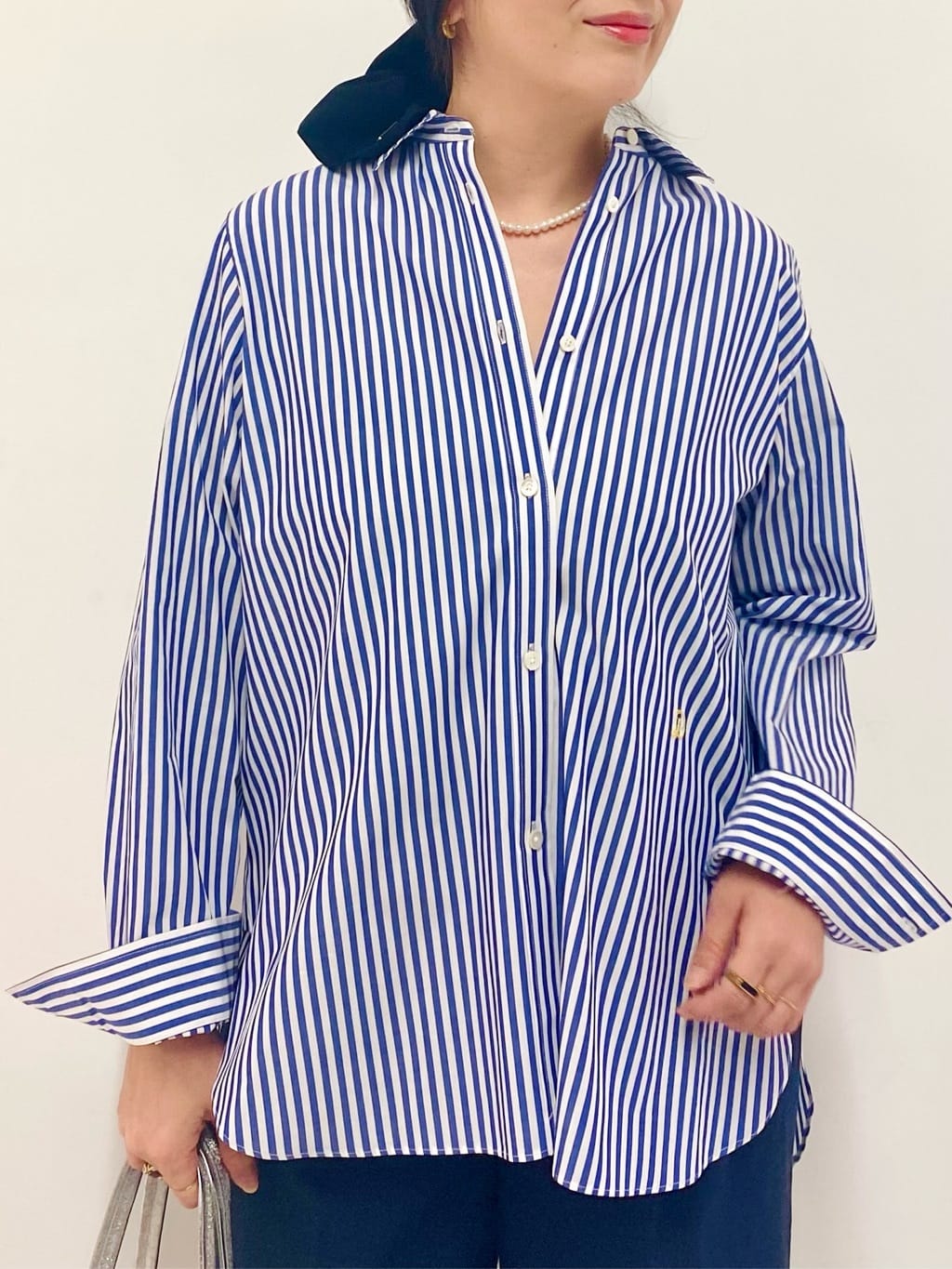 Sawaguchiさんの「DRESSTERIOR｜◆【通勤/着映え/ウォッシャブル】オーバーシルエット ロンストシャツ」を使ったコーディネート