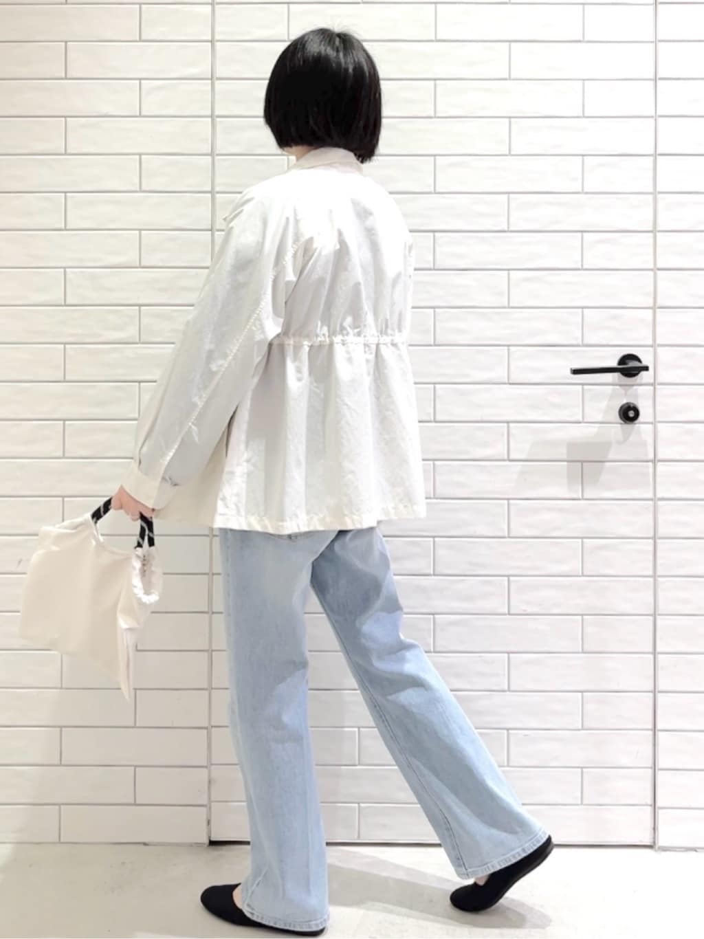 しおりさんの「OPAQUE.CLIP｜撥水スタンドZIPブルゾン【洗濯機OK／UVケア／花粉対応】」を使ったコーディネート