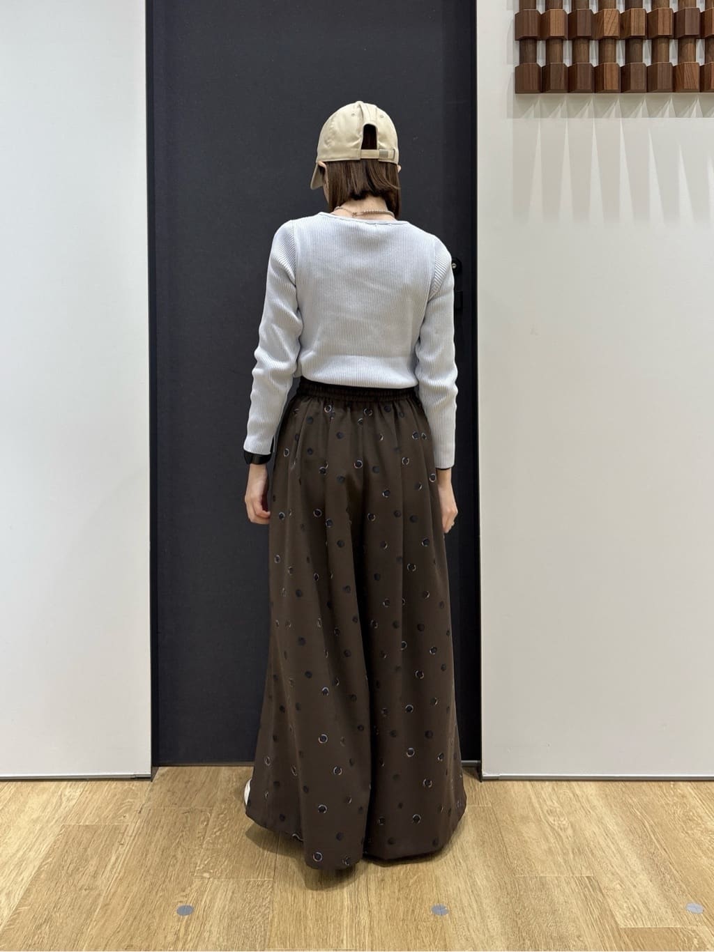 risaさんの「Dessin｜【洗える】ボートネックリブニット」を使ったコーディネート