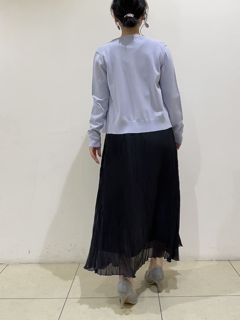 watanabeさんの「UNTITLED｜◆【アンサンブル可/洗える】クルーネックニットカーディガン」を使ったコーディネート