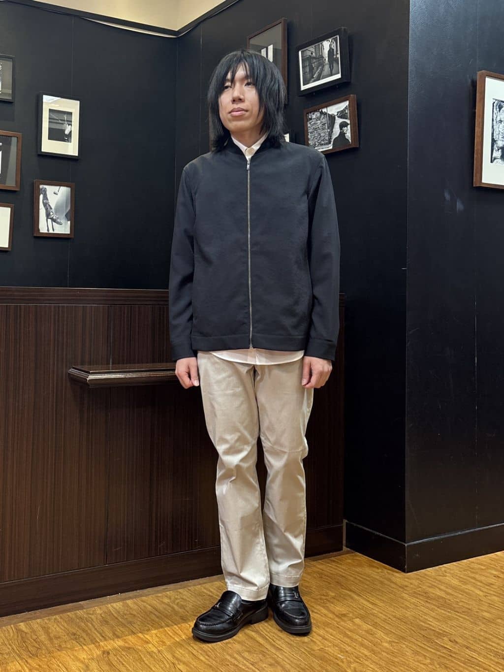 moritaさんの「TAKEO KIKUCHI｜リネンライクカルゼ リブブルゾン」を使ったコーディネート