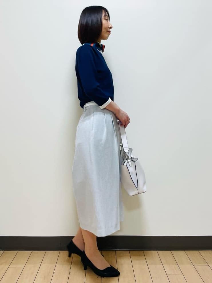 Riiさんの「Reflect｜【アンサンブル可】バイカラーニット」を使ったコーディネート