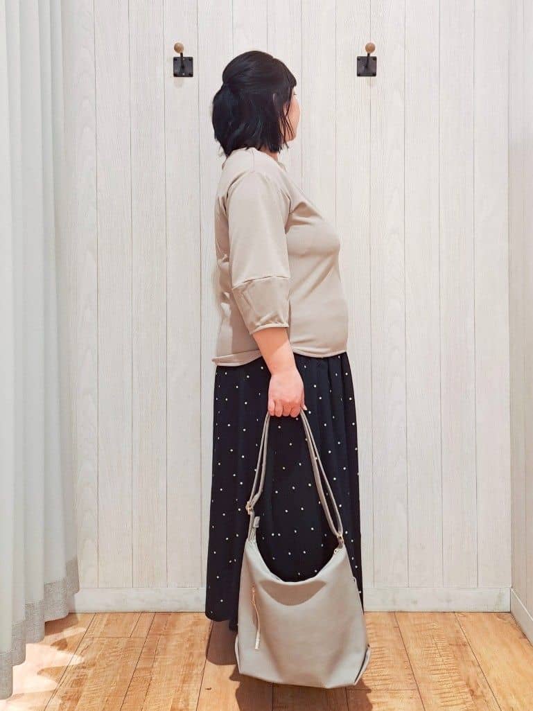 kotomiさんの「SHOO･LA･RUE｜【NEW/22.5㎝-24.5㎝】洗えてサラサラ ニットパンプス」を使ったコーディネート
