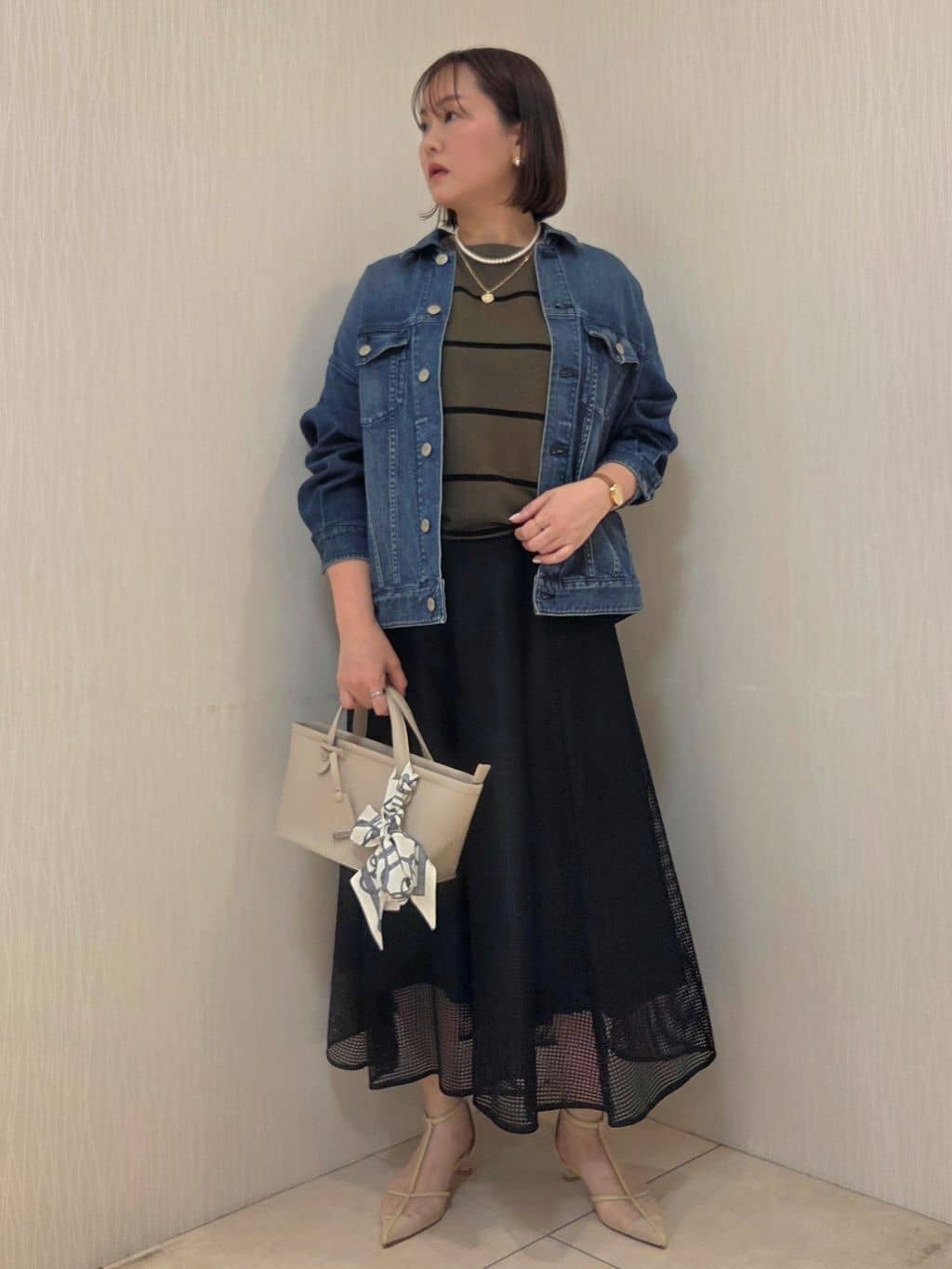 naokoさんの「UNTITLED｜【Healthy DENIM】別注Bran／デニムジャケット」を使ったコーディネート