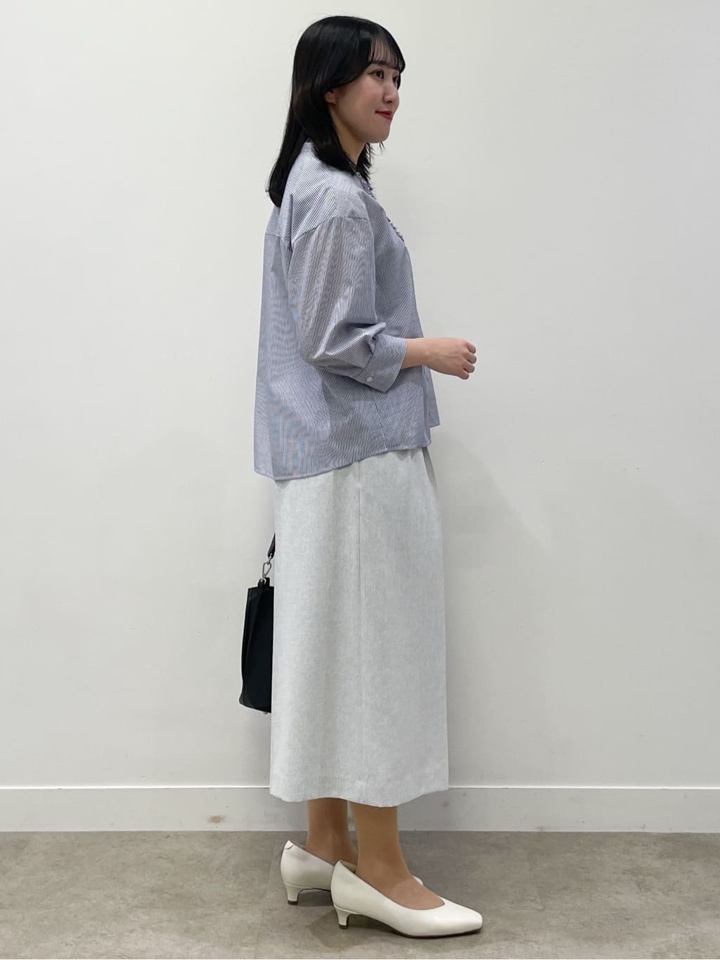 yukariさんの「Reflect｜【接触冷感】八分袖フロントフリルブラウス」を使ったコーディネート