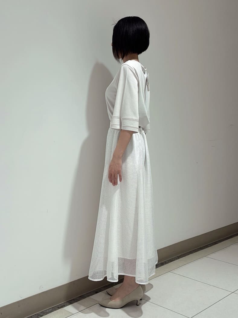 環さんの「UNTITLED｜【洗える/清涼感】袖スリットニットプルオーバー」を使ったコーディネート