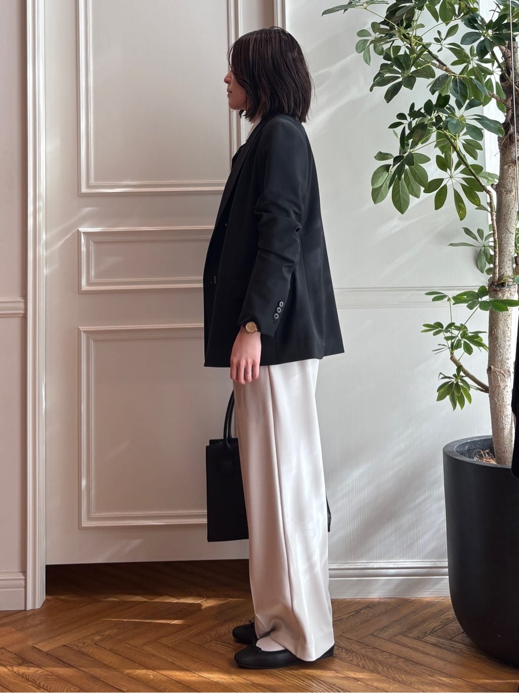 nakaoさんの「DRESSTERIOR｜◆ソフトレザーバレエシューズ」を使ったコーディネート