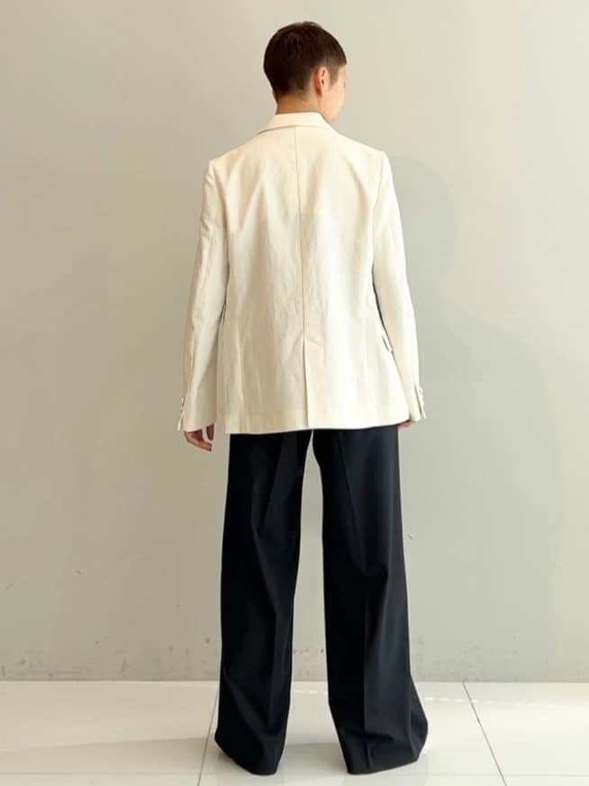 OCHIAIさんの「DRESSTERIOR｜【セットアップ可】リネンブレンドダブルブレストジャケット」を使ったコーディネート