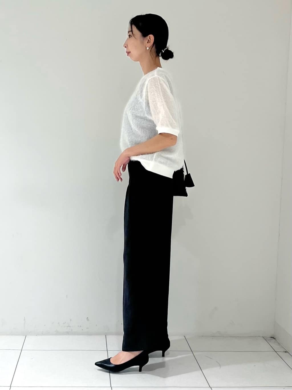 shioriさんの「INDIVI｜【軽く羽織れる！】ダブルジャケット」を使ったコーディネート