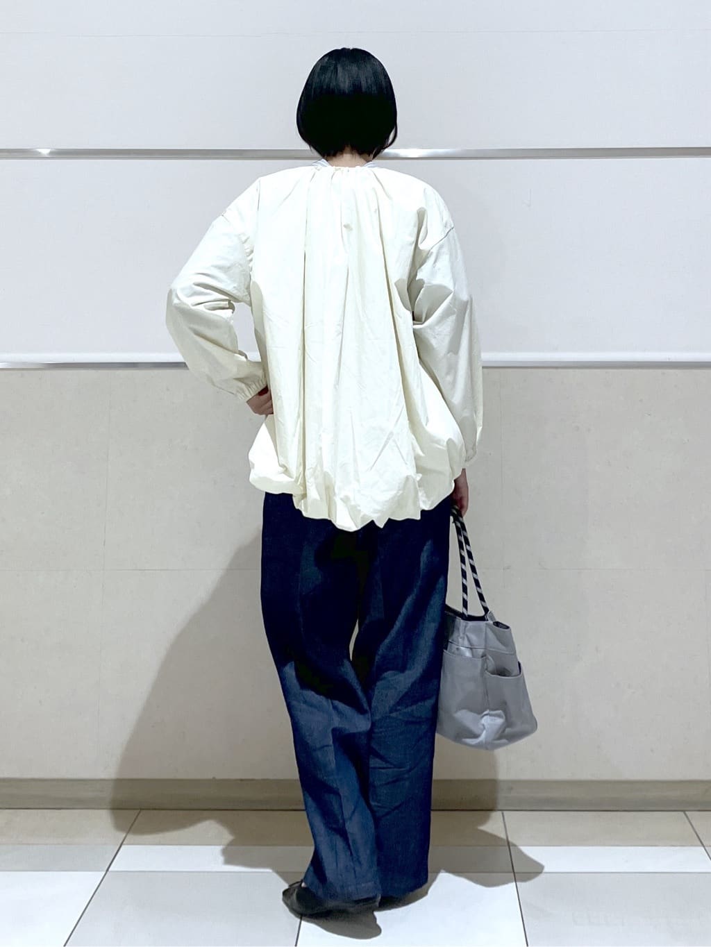 eriko さんの「Dessin｜【洗える】コットンナイロンバルーンヘムブルゾン」を使ったコーディネート