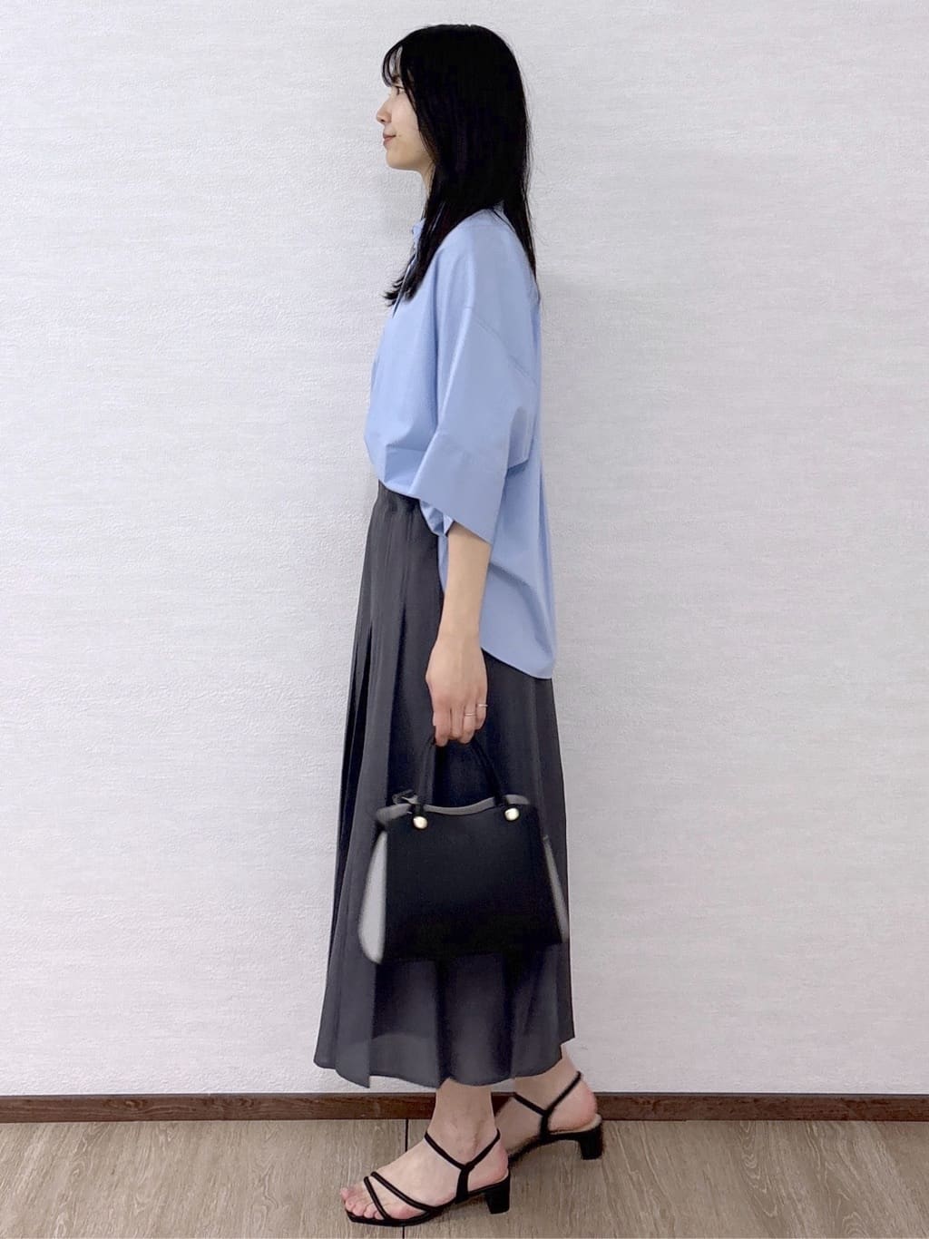 sachikoさんの「OPAQUE.CLIP｜【接触冷感】ハーフスリーブシャツ《洗濯機OK／防シワ加工》」を使ったコーディネート