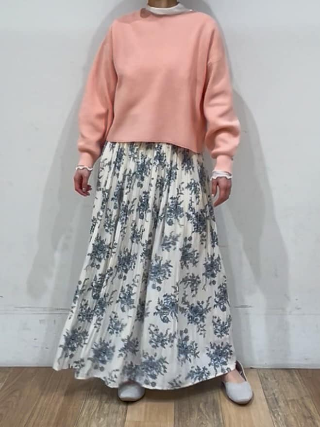 山さんさんの「grove｜毎日着たくなる、もちもち畦編みニット」を使ったコーディネート