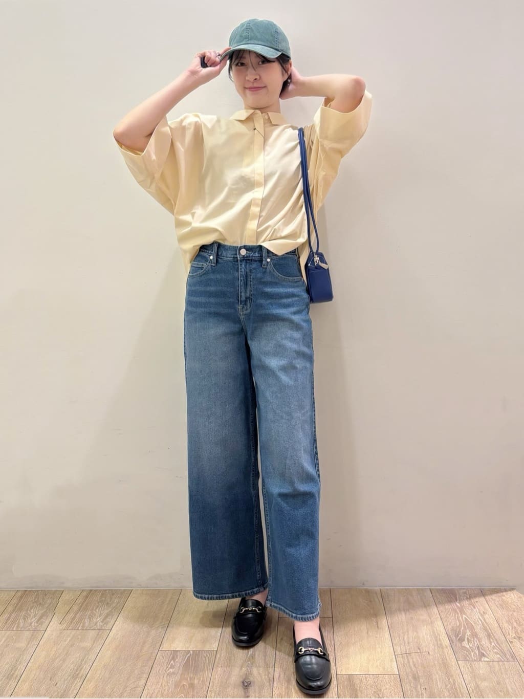 RINさんの「OPAQUE.CLIP｜【接触冷感】ハーフスリーブシャツ《洗濯機OK／防シワ加工》」を使ったコーディネート