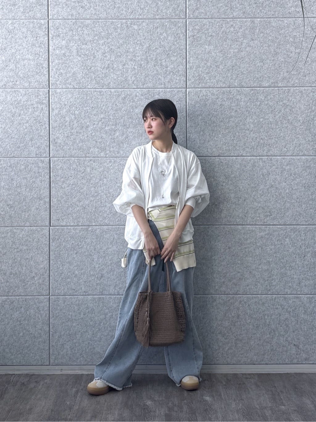 Renoさんの「INDIVI｜メッシュブルゾン」を使ったコーディネート