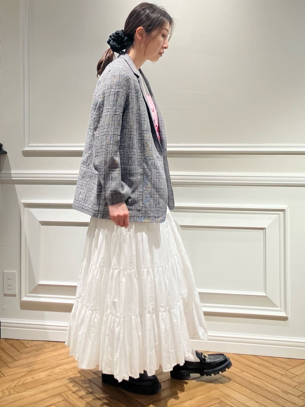 TSUKUIさんの「DRESSTERIOR｜J．J．Mercer （ジェイジェイマーサー）【別注】プリントTシャツ」を使ったコーディネート