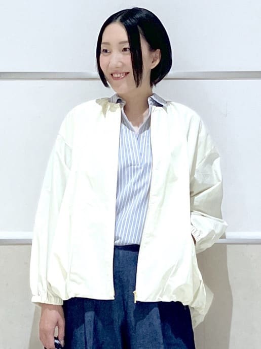 eriko さんの「Dessin｜【洗える】コットンナイロンバルーンヘムブルゾン」を使ったコーディネート