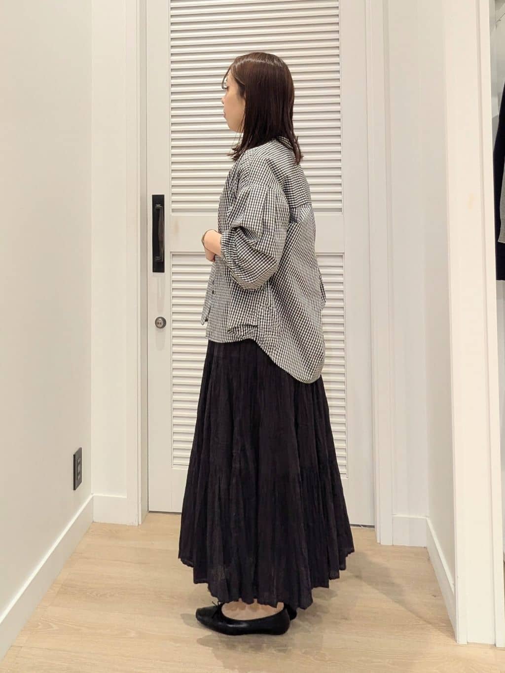 enさんの「Dessin｜【洗える】コットンロゴロングTシャツ」を使ったコーディネート