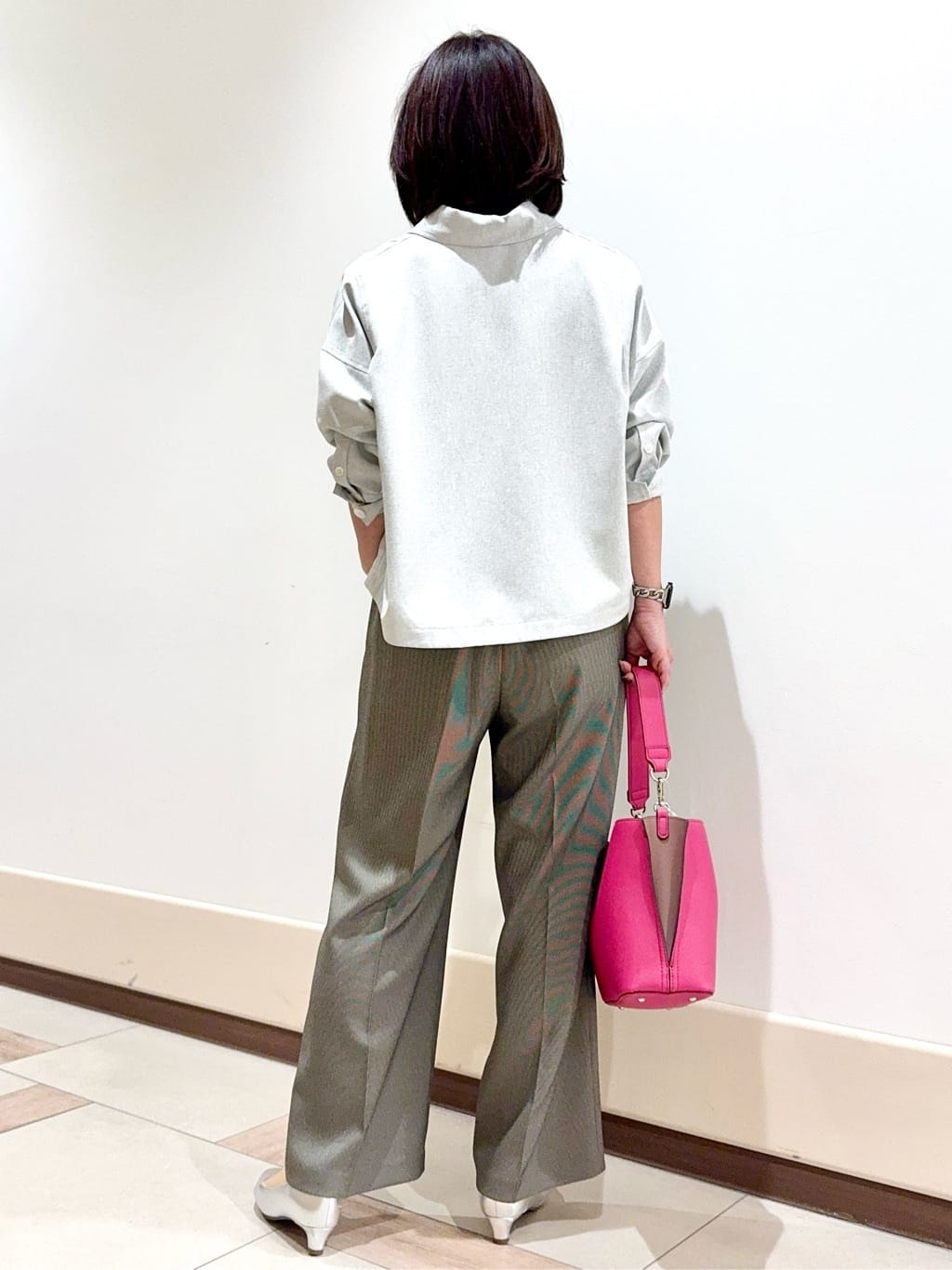 kaeさんの「Reflect｜リネンライクシャツブルゾン」を使ったコーディネート