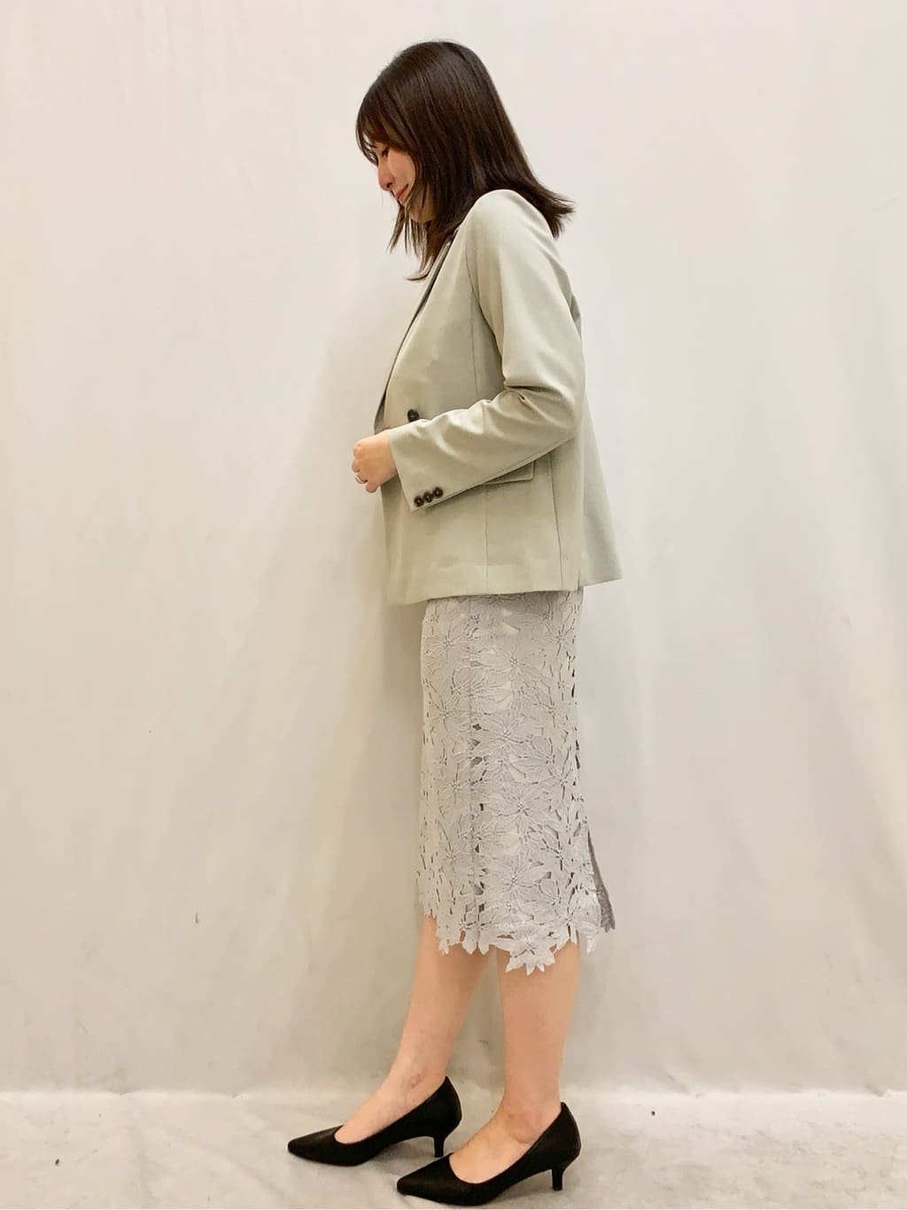 kasumiさんの「index｜ダブルブレストジャケット／セットアップ対応可【洗える／接触冷感／吸水速乾／防シワ／ストレッチ】」を使ったコーディネート