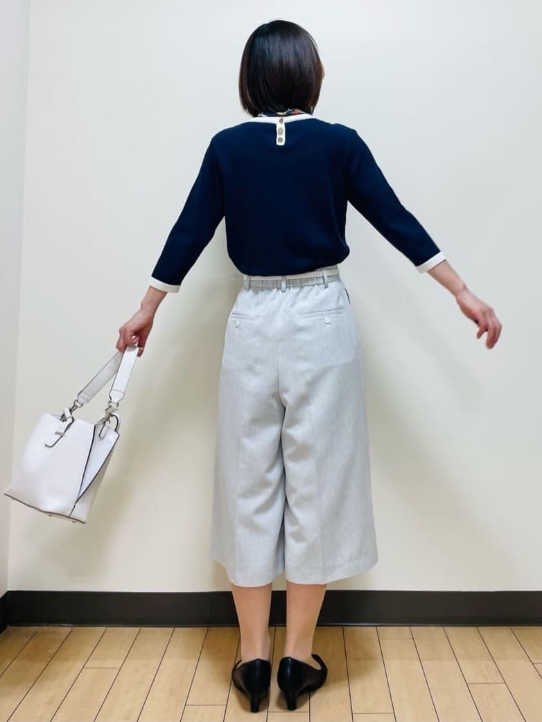 Riiさんの「Reflect｜【アンサンブル可】バイカラーニット」を使ったコーディネート