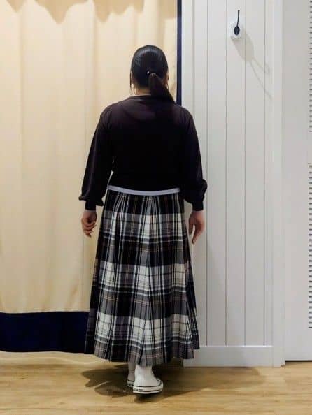 Haraさんの「Dessin｜【洗える】バイカラーデザインニット」を使ったコーディネート