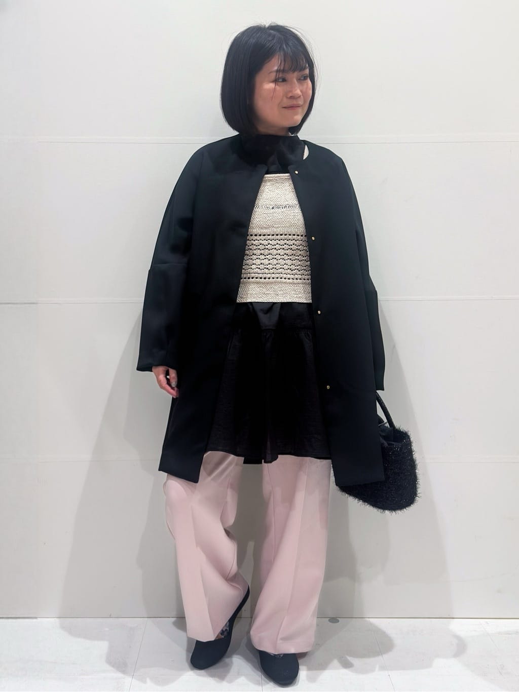 Minさんの「OPAQUE.CLIP｜フォルムスリーブミドルコート【洗濯機OK】」を使ったコーディネート
