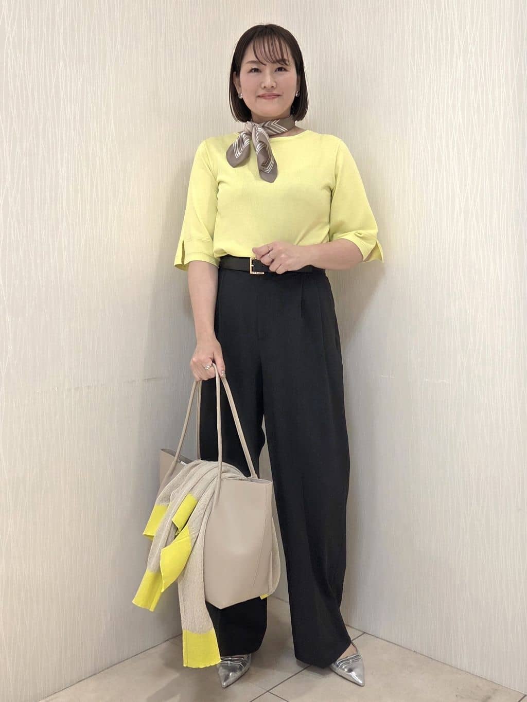 naokoさんの「UNTITLED｜【洗える/ワイド】ベーシックツータックパンツ」を使ったコーディネート