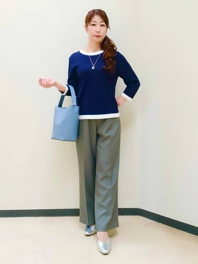 花さんの「Reflect｜【着回し力◎】ジャケット風ニットカーディガン」を使ったコーディネート