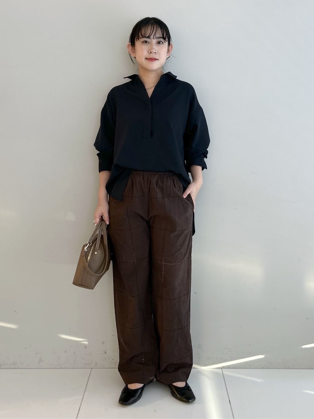 Hirokaさんの「Dessin｜【2点セット・洗える】メランジツイルセットアップ」を使ったコーディネート