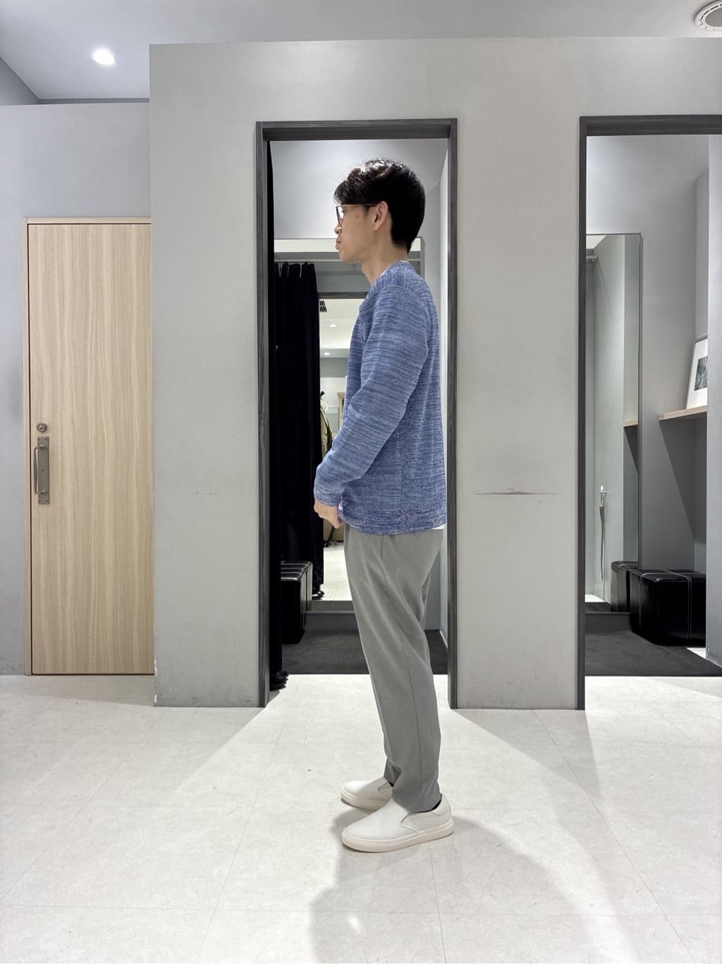 わいずみさんの「TAKEO KIKUCHI｜【洗える】カラースプリングニット」を使ったコーディネート