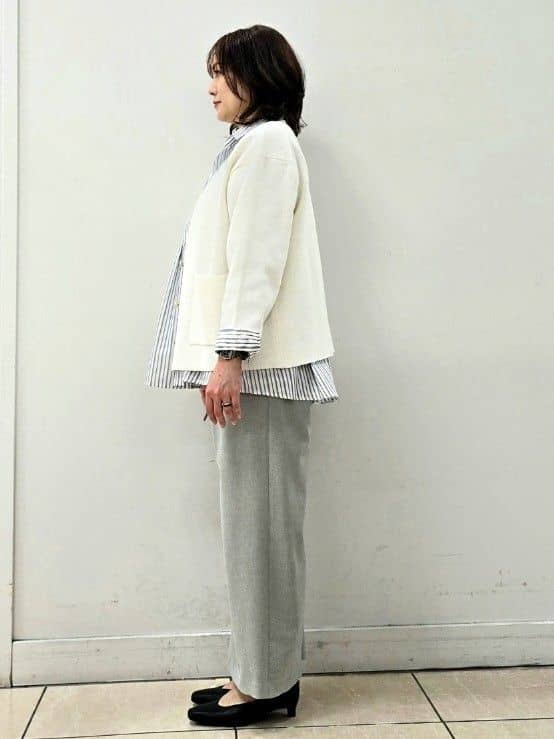 fkeさんの「Reflect｜【着回し力◎】ジャケット風ニットカーディガン」を使ったコーディネート