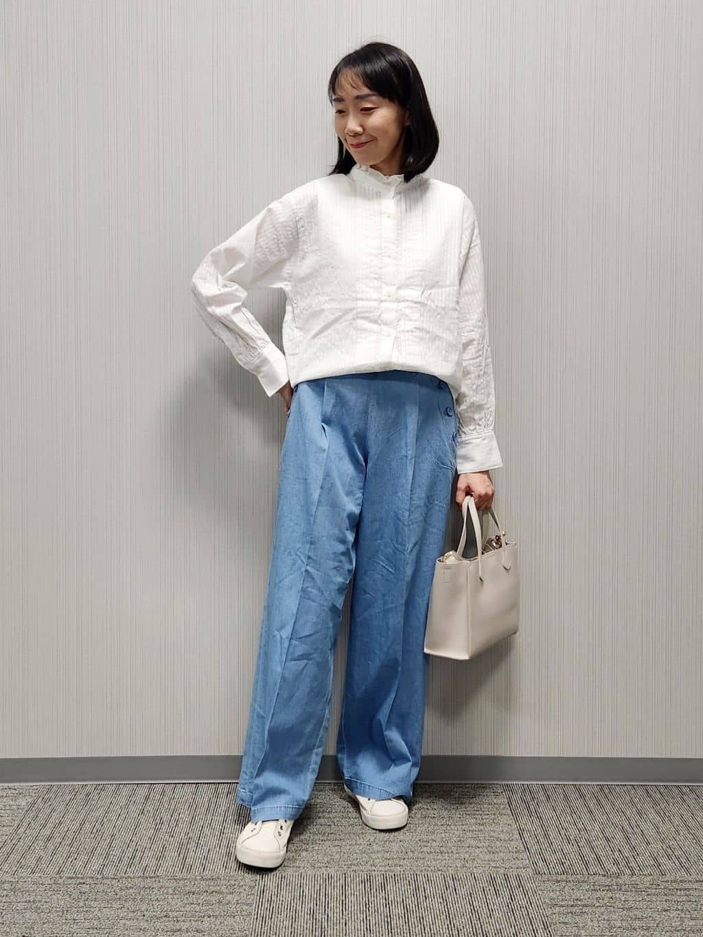 naraさんの「Dessin｜【撥水・洗える】フーデッドライトブルゾン」を使ったコーディネート