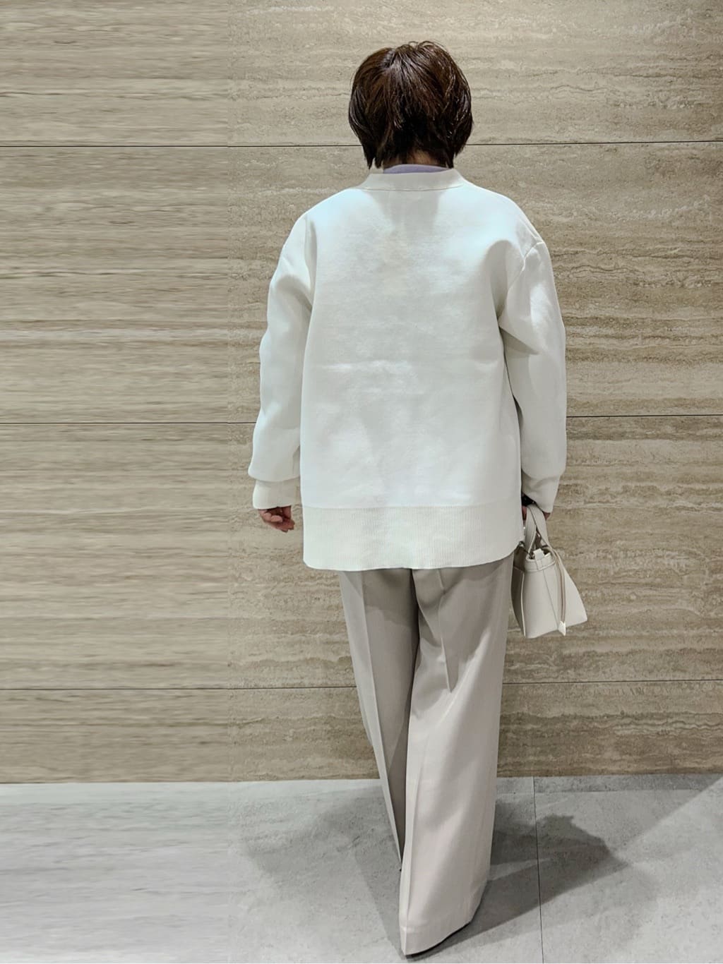 NAMIさんの「OPAQUE.CLIP｜ストライプペプラムデザインブラウス【洗濯機OK】」を使ったコーディネート