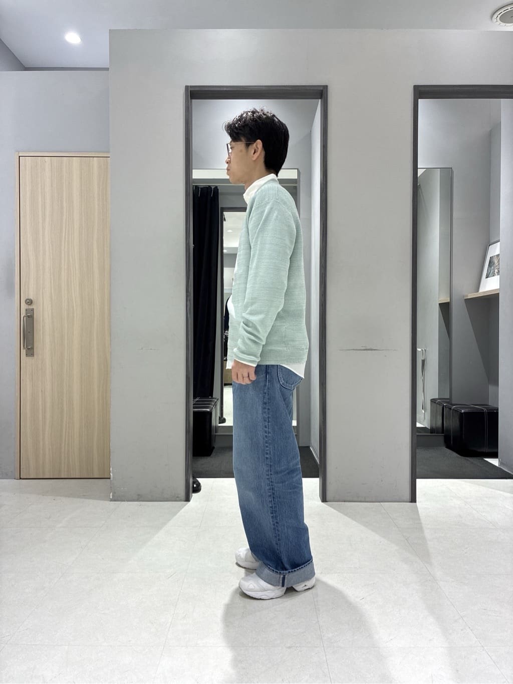 わいずみさんの「TAKEO KIKUCHI｜【洗える】カラースプリングニット」を使ったコーディネート