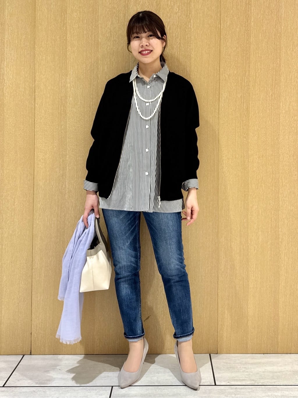 nanaさんの「UNTITLED｜【Healthy DENIM&times;UNTITLED】別注 R Mrytle（リマートル）テーパードデニム」を使ったコーディネート
