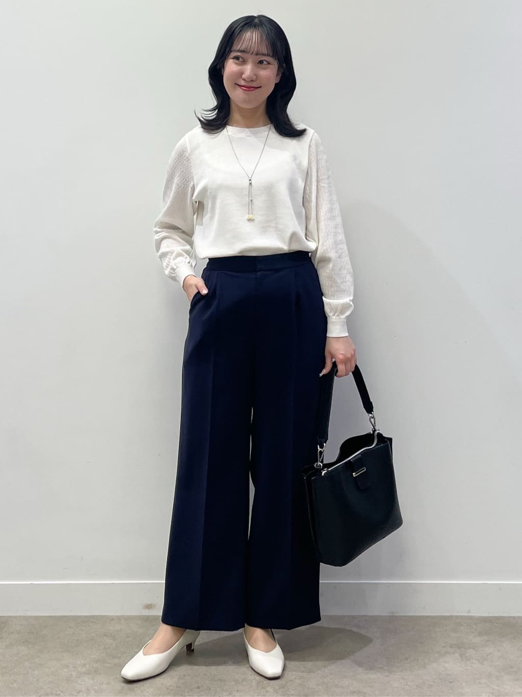 yukariさんの「Reflect｜【SS-4Lサイズ／通勤／セットアップ可】ノーカラージャケット」を使ったコーディネート