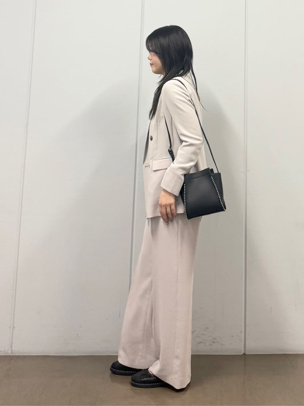 mizukiさんの「INDIVI｜【洗える／着心地楽ちん】ブラウス風ストライプカットソートップス」を使ったコーディネート