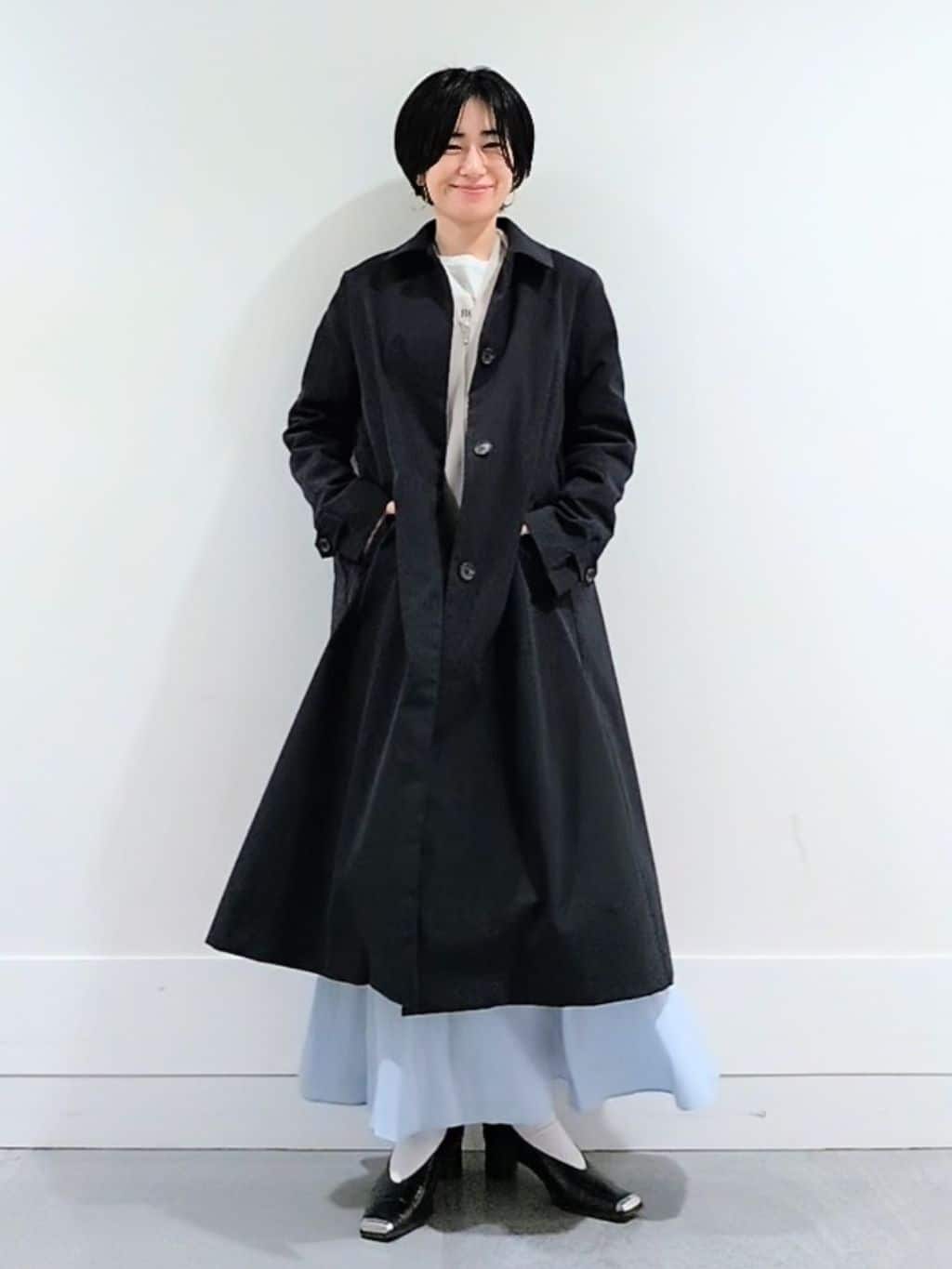 ミズタさんの「UNTITLED｜◆【はっ水/洗える】タスランステンカラーコート」を使ったコーディネート