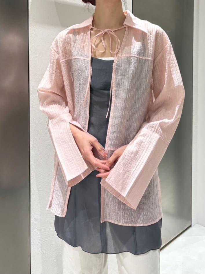 Rielさんの「CODE A｜point neck ribbon shirts」を使ったコーディネート