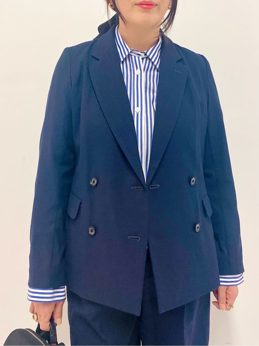 Sawaguchiさんの「DRESSTERIOR｜【セットアップ可/吸水速乾/ウォッシャブル】リネンブレンドオックスダブルジャケット」を使ったコーディネート