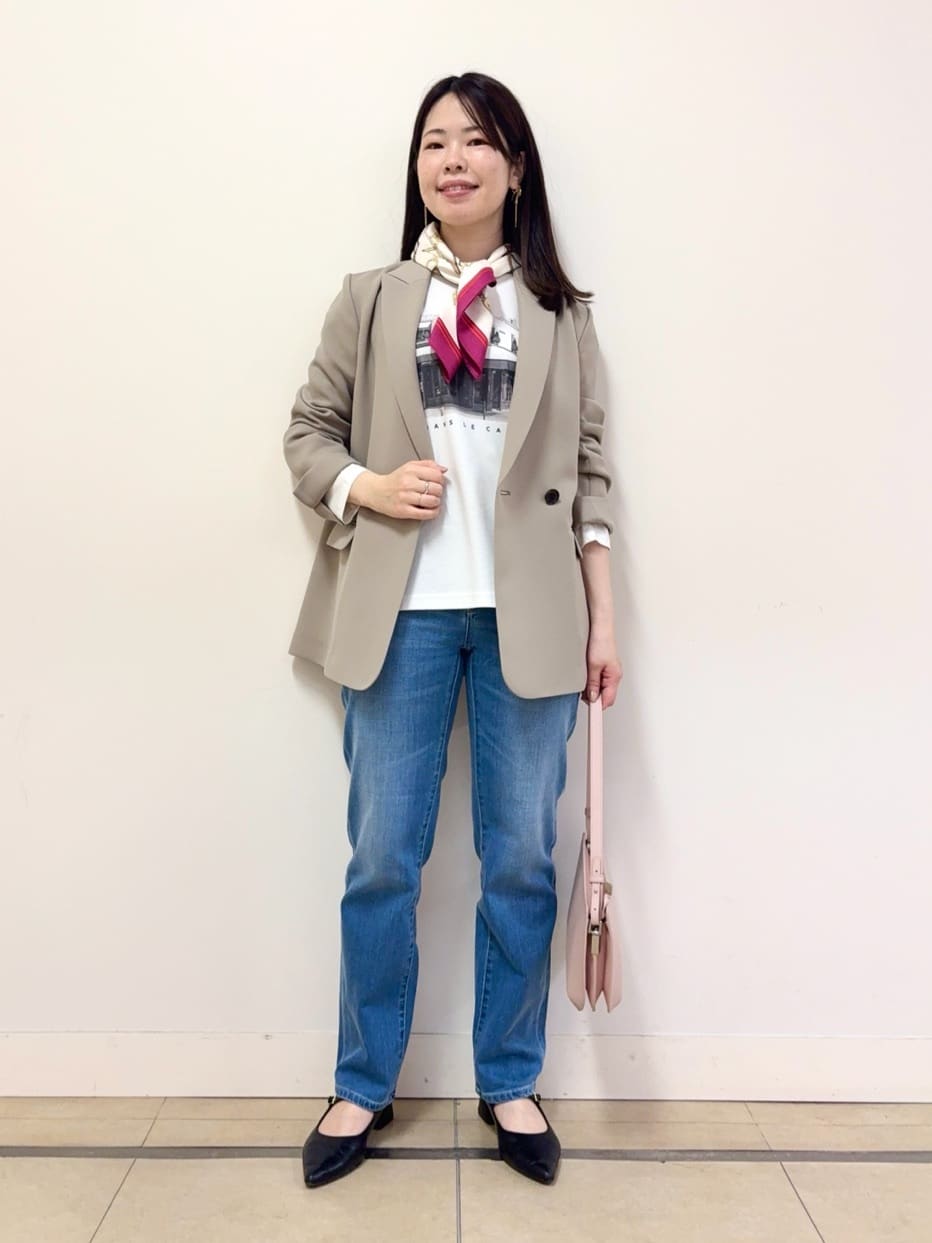 asamiさんの「UNTITLED｜◆【洗える/ストレッチ性】ダブルブレストジャケット」を使ったコーディネート