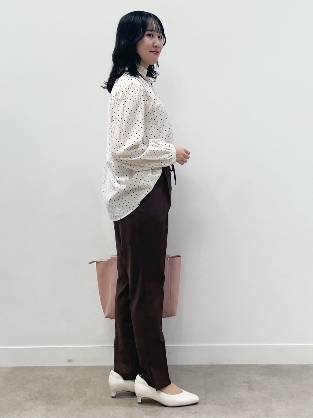 yukariさんの「Reflect｜【セットアップ可】ドット柄ワッシャーブラウス」を使ったコーディネート