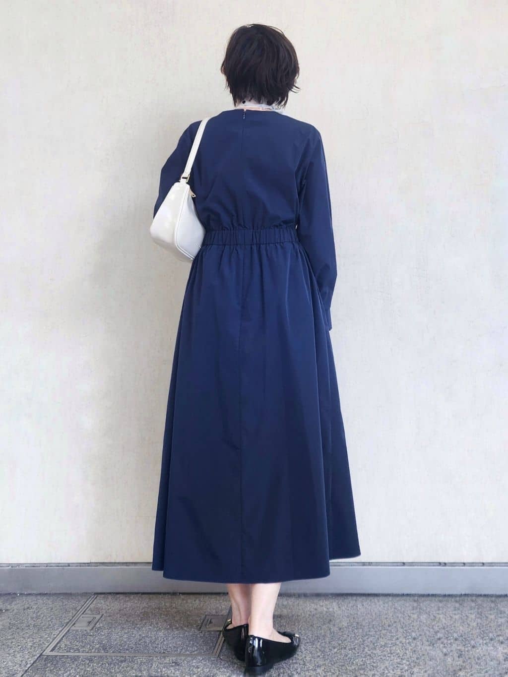 milkyさんの「OPAQUE.CLIP｜カシュクール風デザインワンピース【洗濯機OK】」を使ったコーディネート